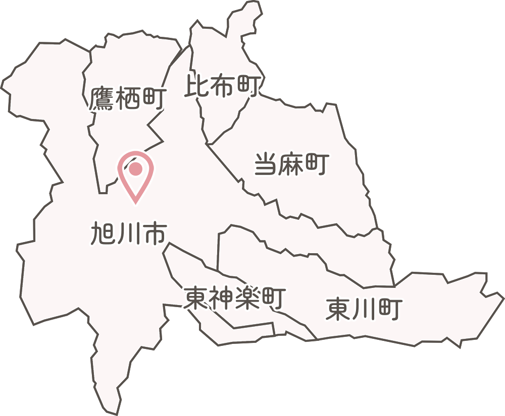 対応エリアとこころねの位置